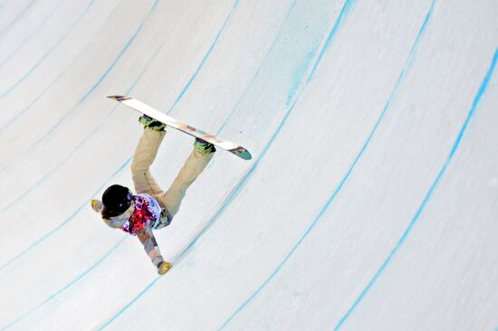 2014 Winter Olympics. Snowboarding. Women. Halfpipe