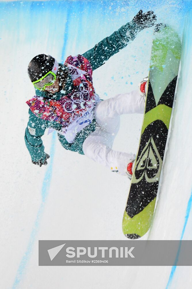 2014 Winter Olympics. Snowboarding. Women. Halfpipe