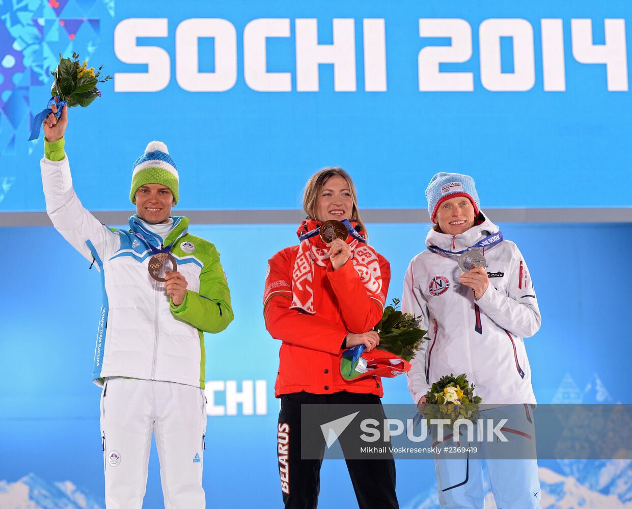 2014 Winter Olympics. Medal ceremony. Day Five