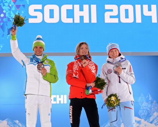 2014 Winter Olympics. Medal ceremony. Day Five