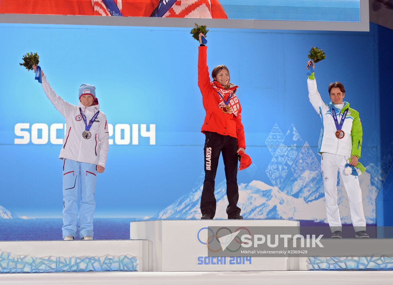 2014 Winter Olympics. Medal ceremony. Day Five