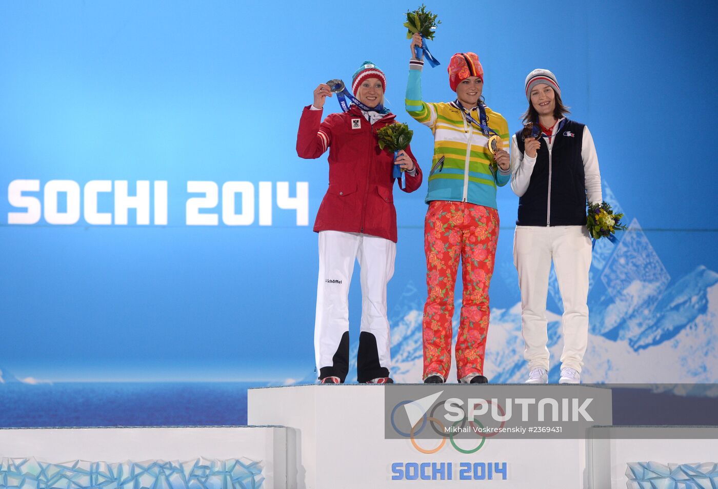 2014 Winter Olympics. Medal ceremony. Day Five