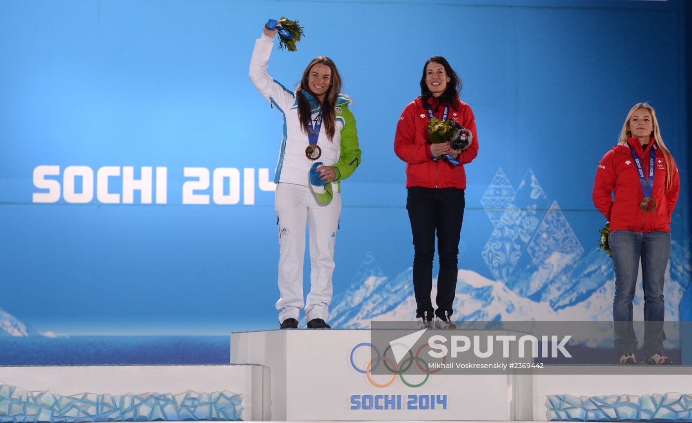 2014 Winter Olympics. Medal ceremony. Day Five