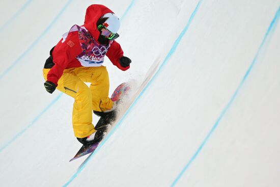 2014 Winter Olympics. Snowboarding. Women. Halfpipe