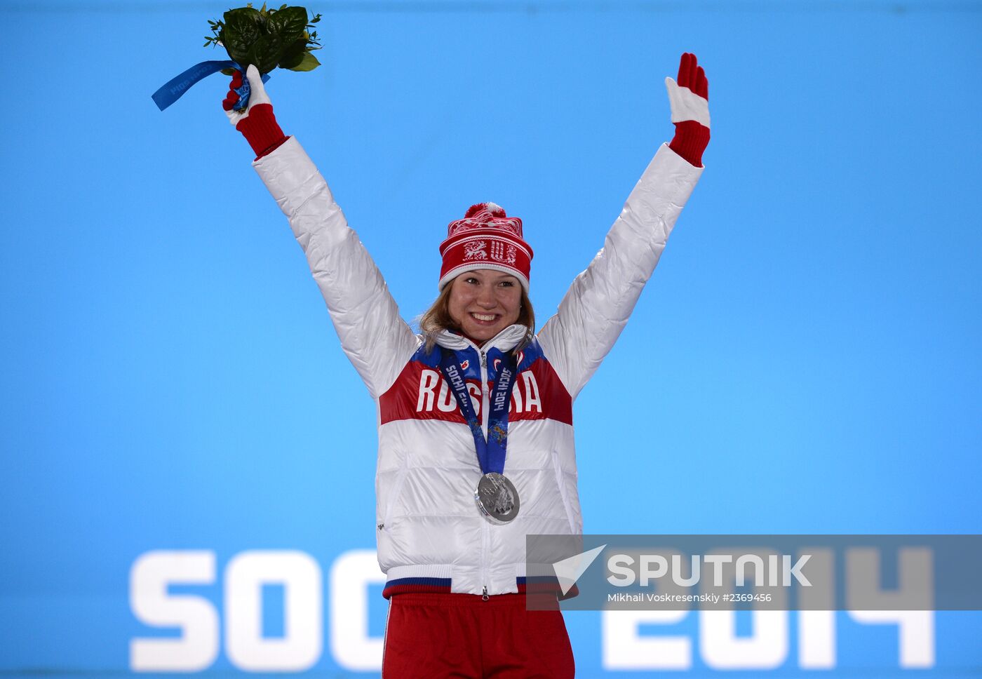 2014 Winter Olympics. Medal ceremony. Day Five