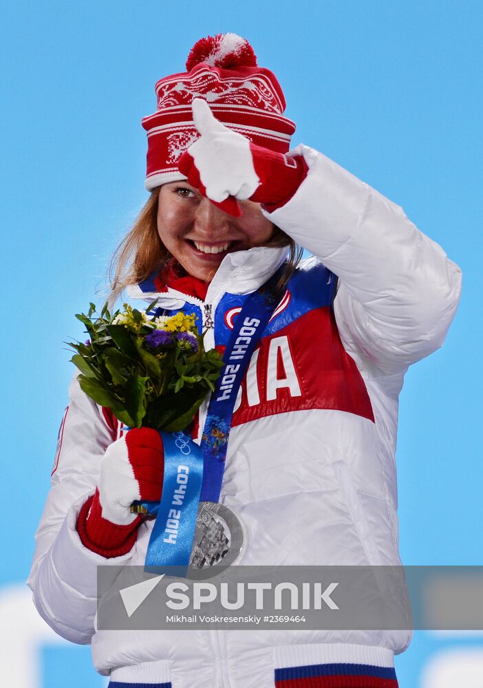 2014 Winter Olympics. Medal ceremony. Day Five