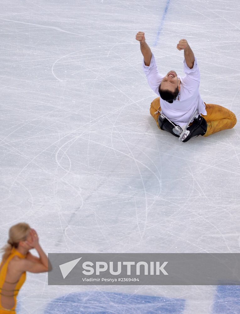 2014 Winter Olympics. Figure skating. Pairs. Free skating