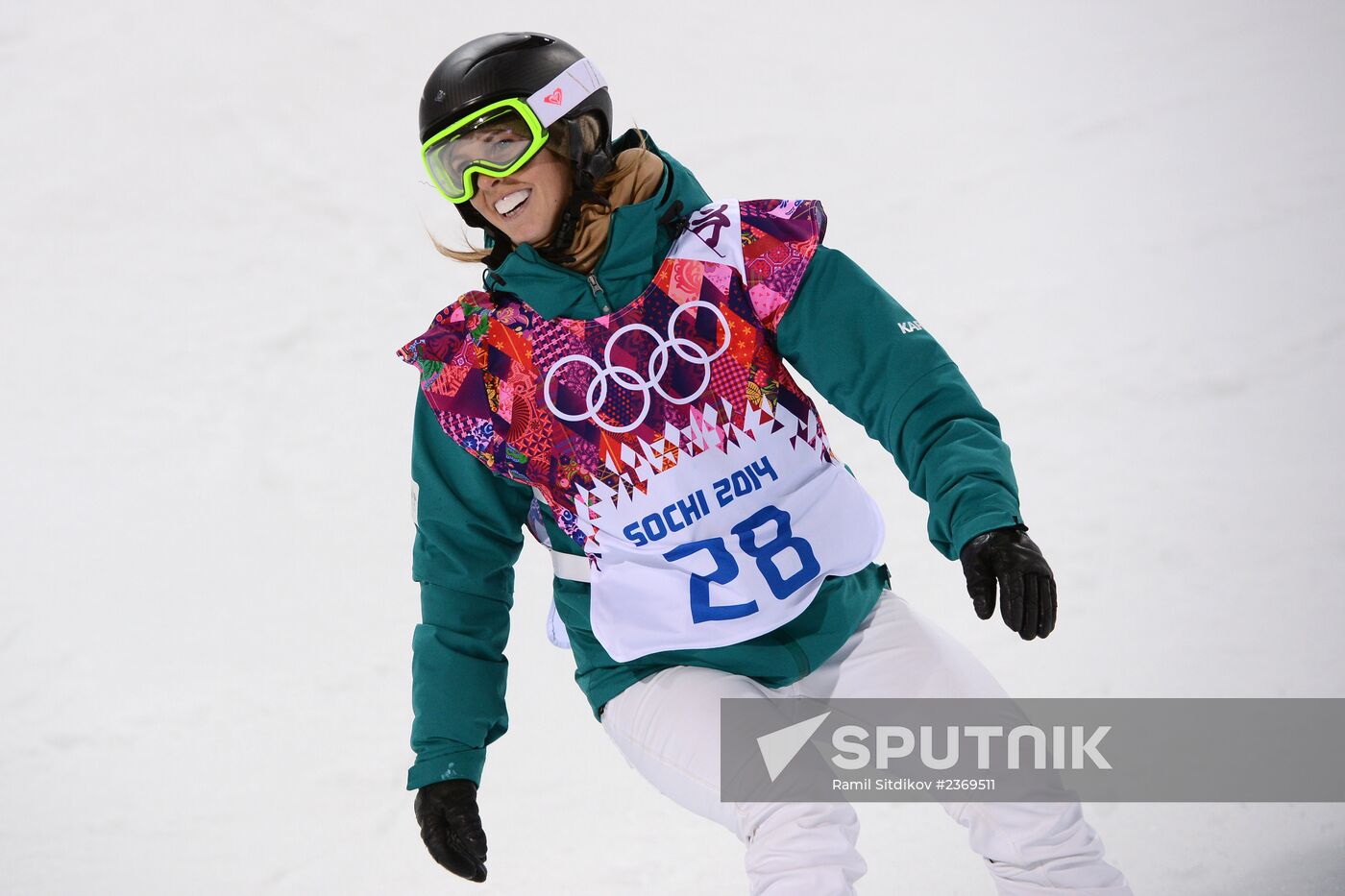 2014 Winter Olympics. Snowboarding. Women. Halfpipe
