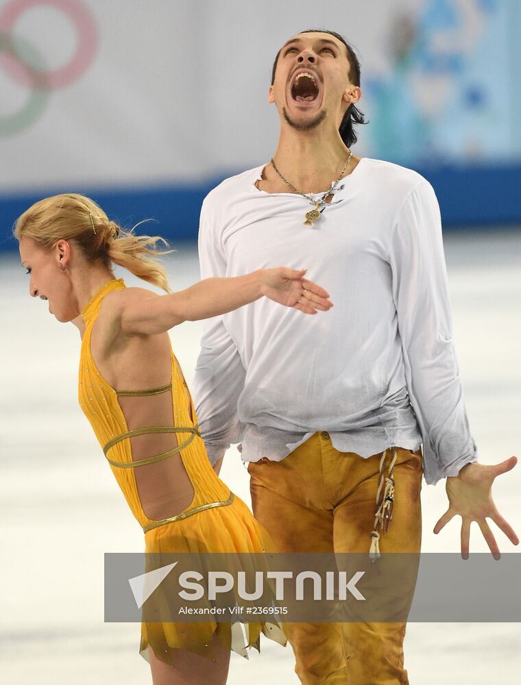 2014 Winter Olympics. Figure skating. Pairs. Free skating