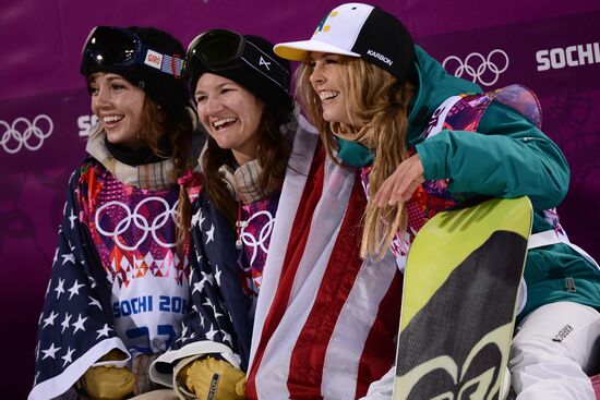 2014 Winter Olympics. Snowboarding. Women. Halfpipe