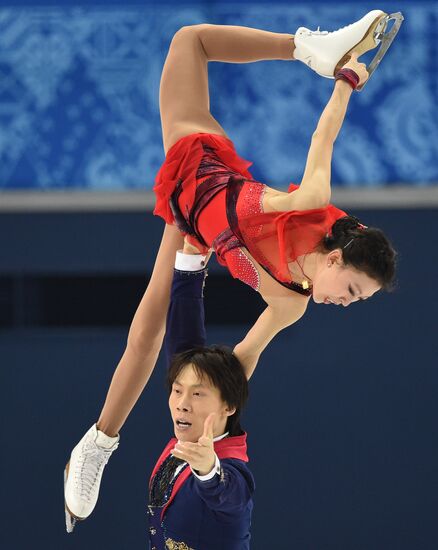 2014 Winter Olympics. Figure skating. Pairs. Free skating