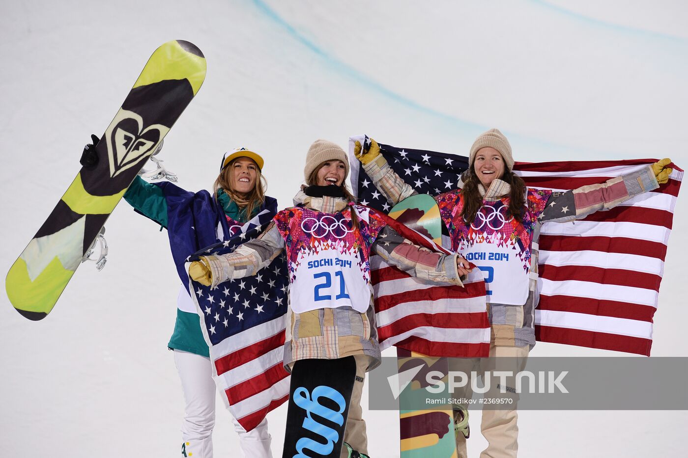 2014 Winter Olympics. Snowboarding. Women. Halfpipe