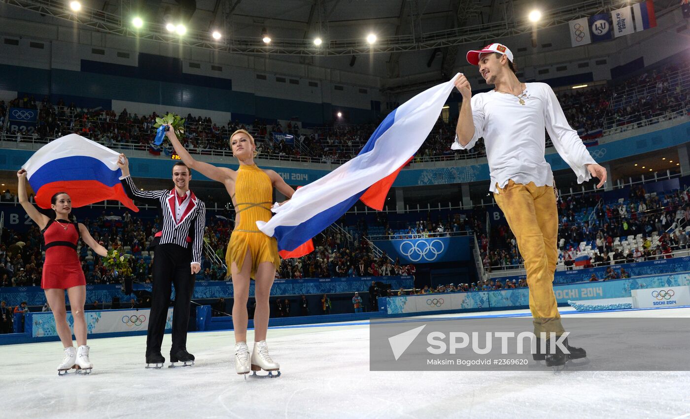 2014 Winter Olympics. Figure skating. Pairs. Free skating