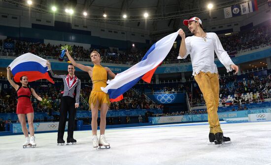 2014 Winter Olympics. Figure skating. Pairs. Free skating