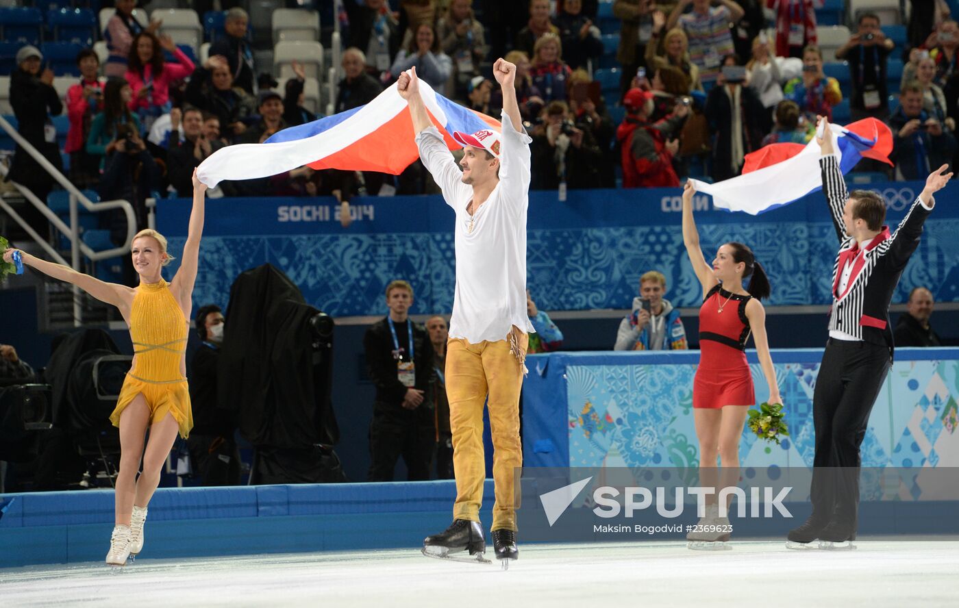 2014 Winter Olympics. Figure skating. Pairs. Free skating