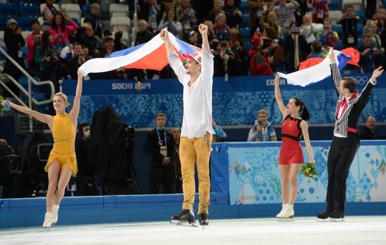 2014 Winter Olympics. Figure skating. Pairs. Free skating