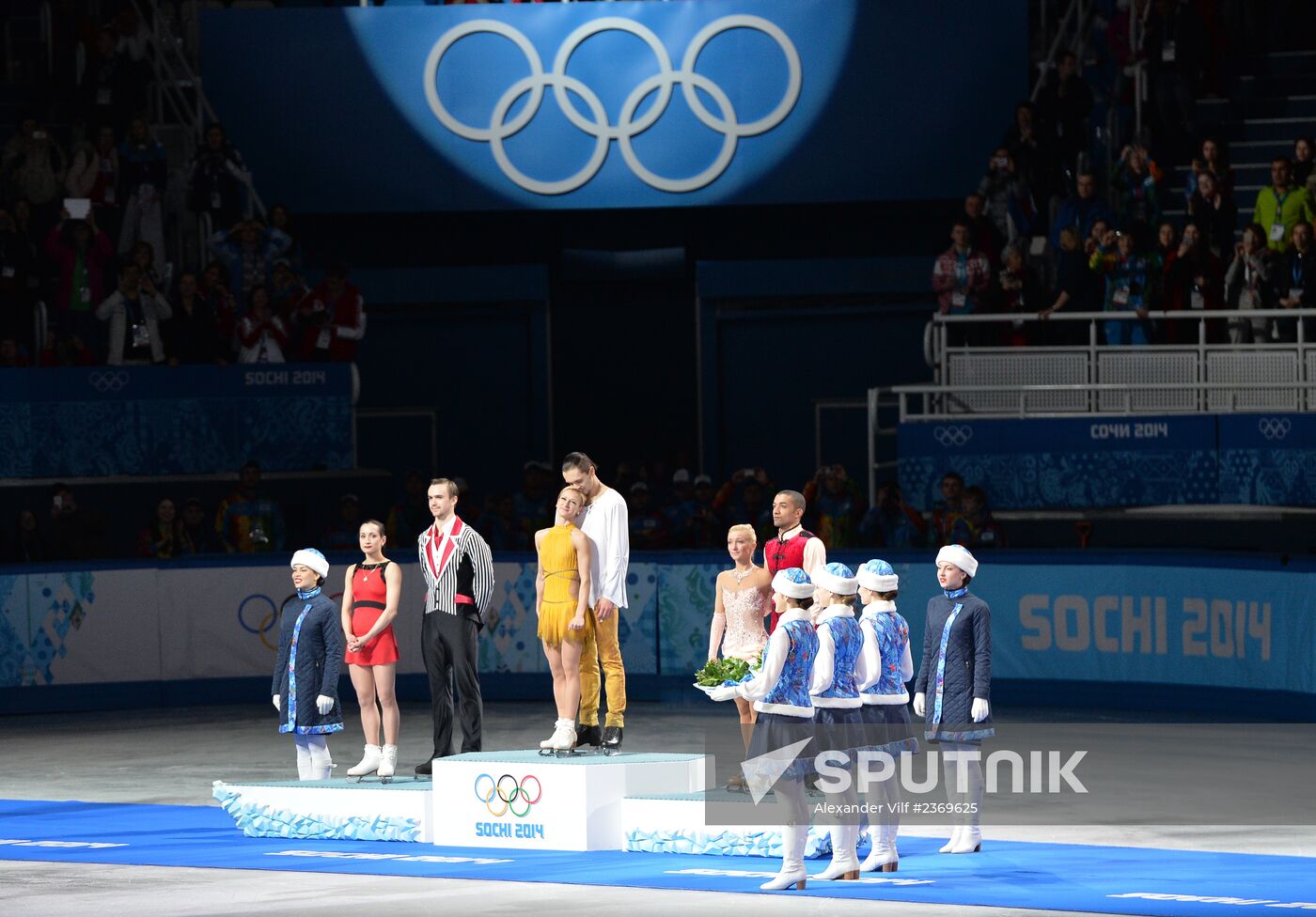 2014 Winter Olympics. Figure skating. Pairs. Free skating