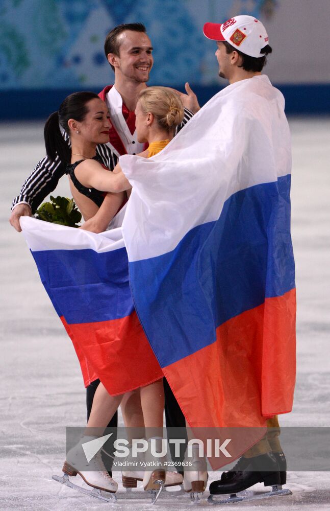 2014 Winter Olympics. Figure skating. Pairs. Free skating