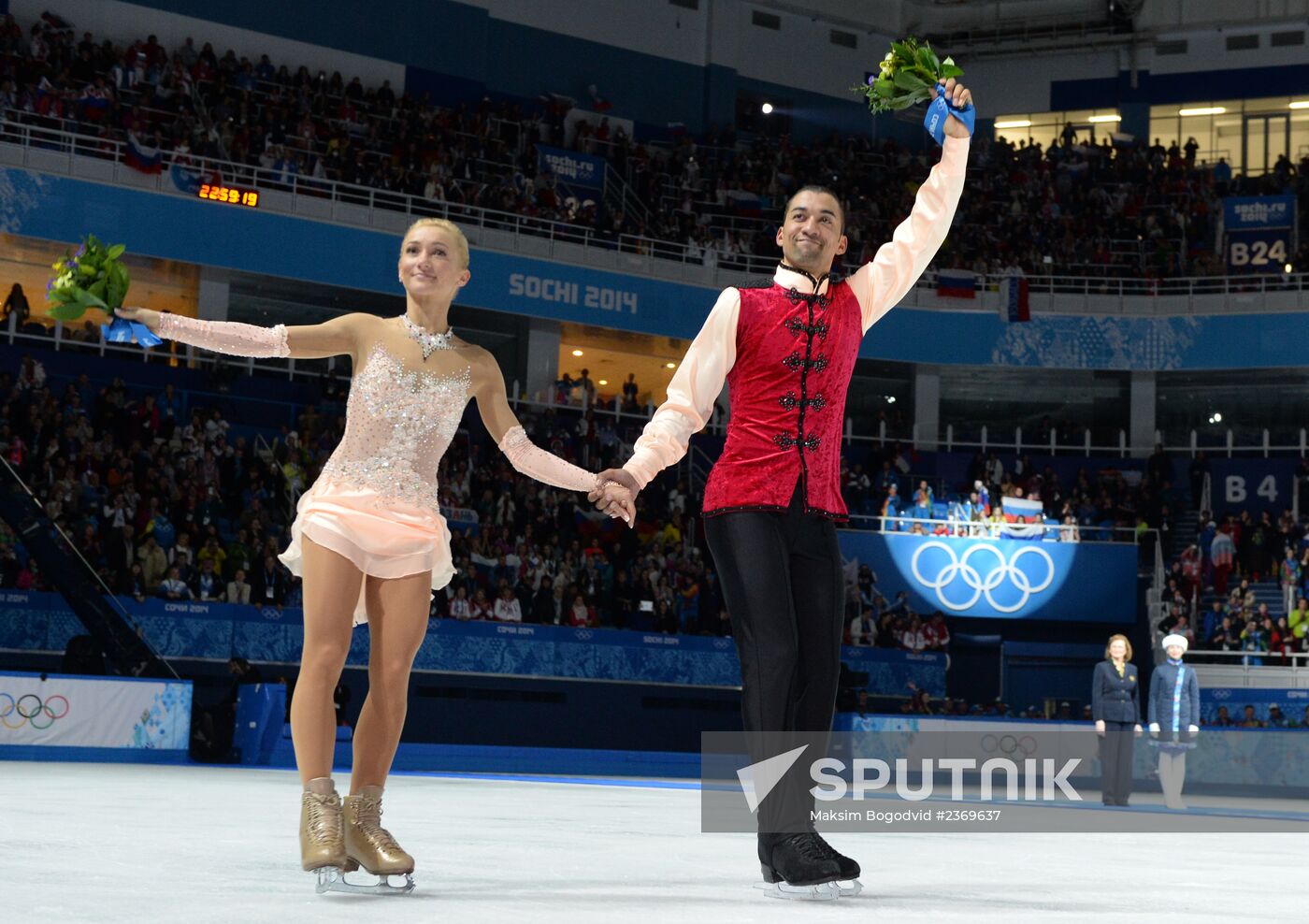 2014 Winter Olympics. Figure skating. Pairs. Free skating