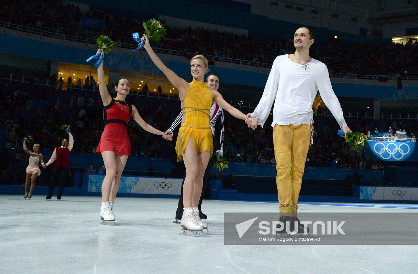 2014 Winter Olympics. Figure skating. Pairs. Free skating