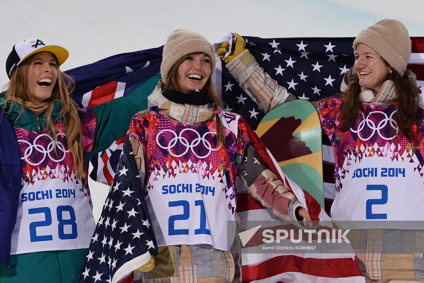 2014 Winter Olympics. Snowboarding. Women. Halfpipe