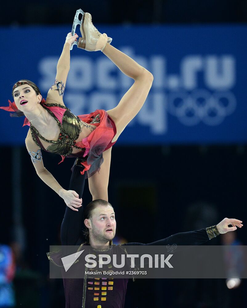 2014 Winter Olympics. Figure skating. Pairs. Free skating