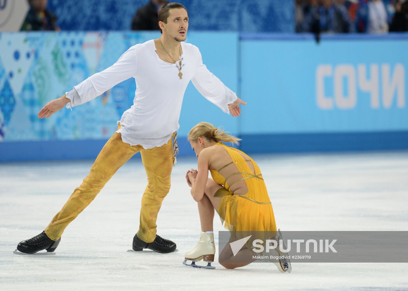 2014 Winter Olympics. Figure skating. Pairs. Free skating