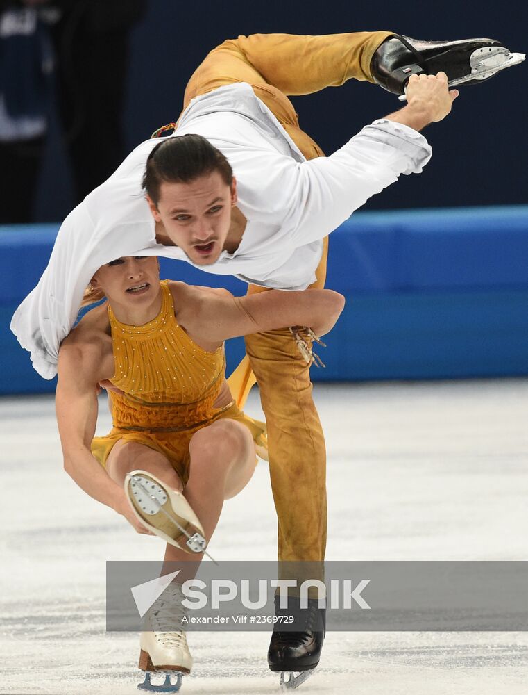 2014 Winter Olympics. Figure skating. Pairs. Free skating