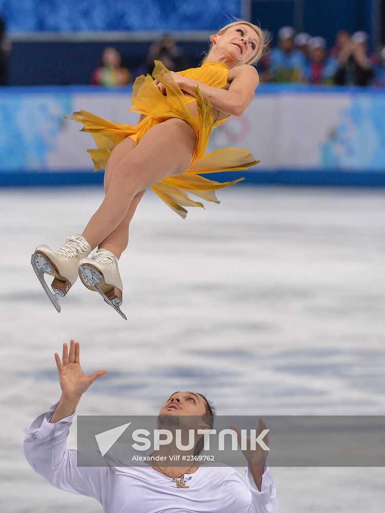 2014 Winter Olympics. Figure skating. Pairs. Free skating