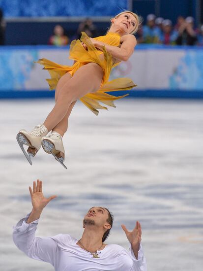 2014 Winter Olympics. Figure skating. Pairs. Free skating