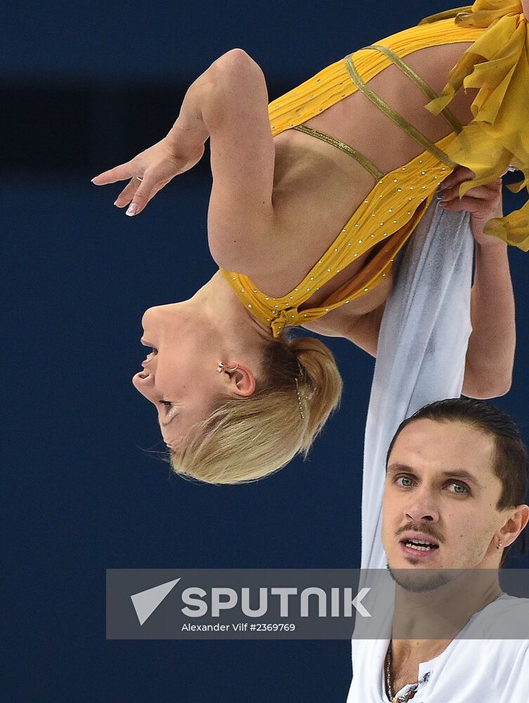 2014 Winter Olympics. Figure skating. Pairs. Free skating