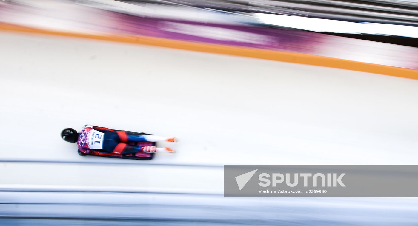 2014 Winter Olympics. Skeleton. Women. Day One