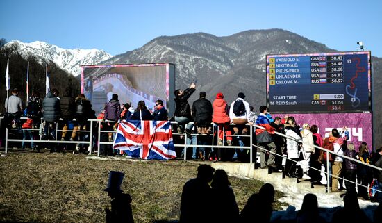 2014 Winter Olympics. Skeleton. Women. Day One
