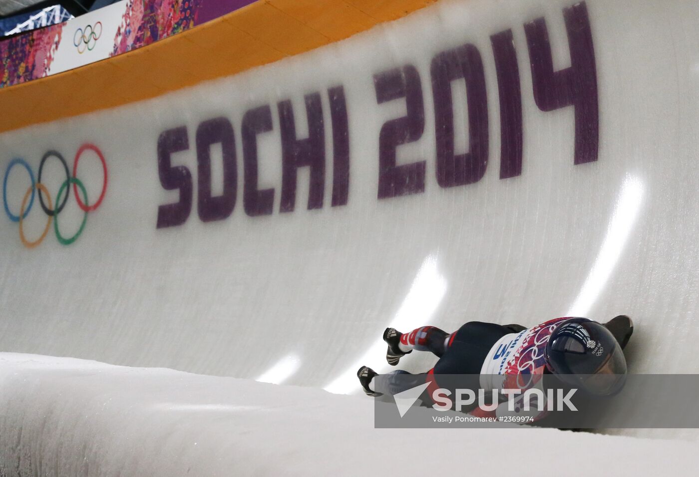 2014 Winter Olympics. Skeleton. Women. Day One