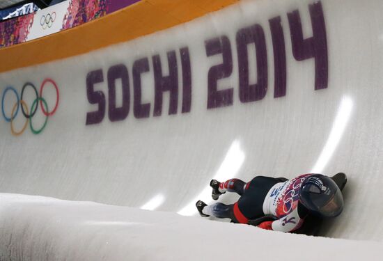 2014 Winter Olympics. Skeleton. Women. Day One