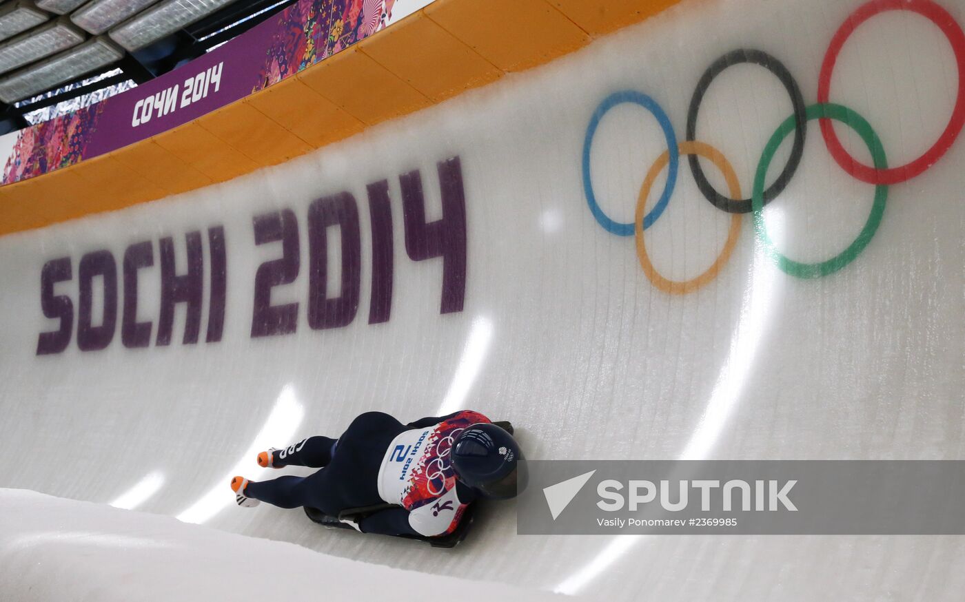 2014 Winter Olympics. Skeleton. Women. Day One