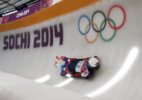 2014 Winter Olympics. Skeleton. Women. Day One