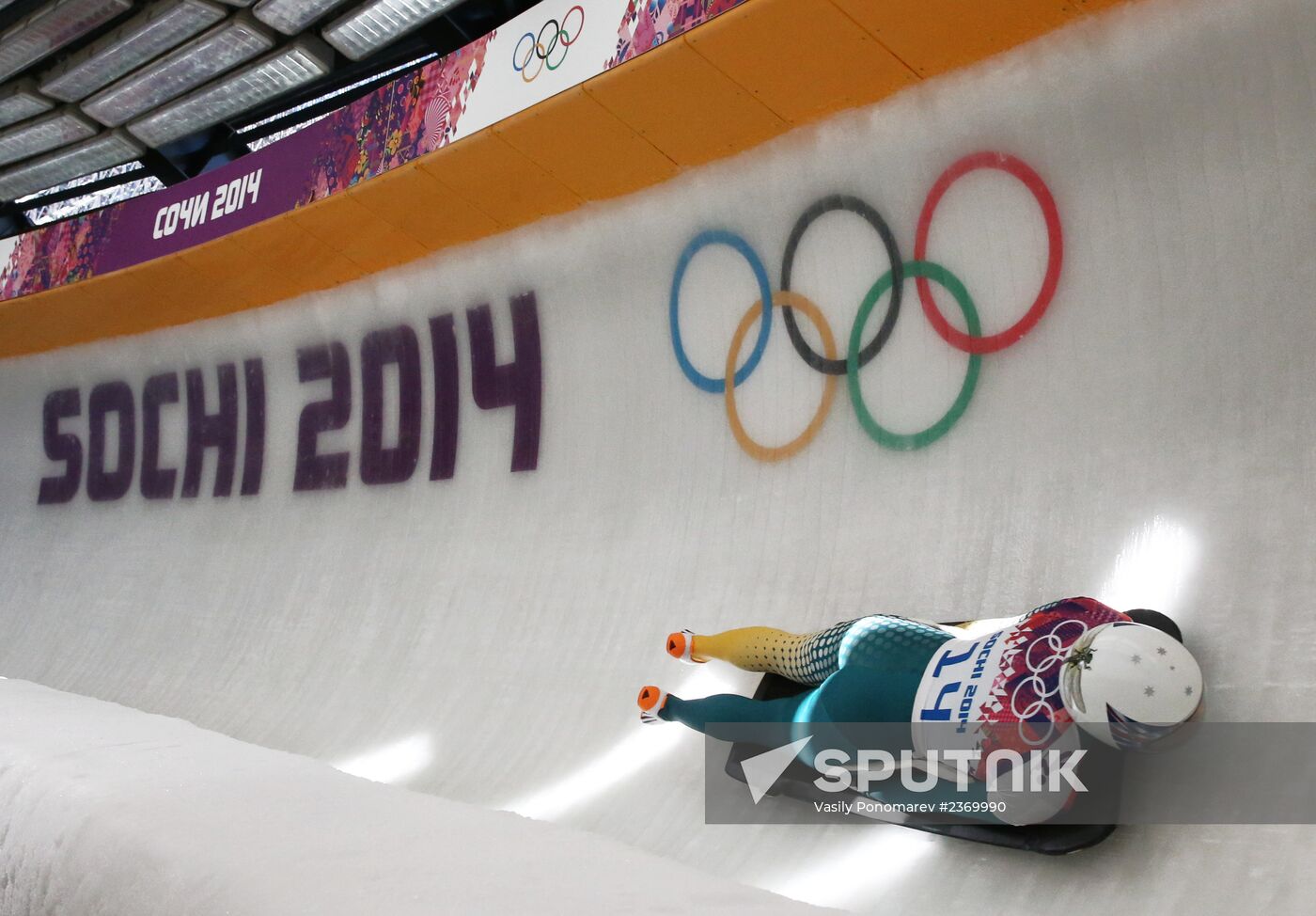 2014 Winter Olympics. Skeleton. Women. Day One
