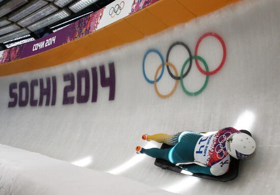 2014 Winter Olympics. Skeleton. Women. Day One