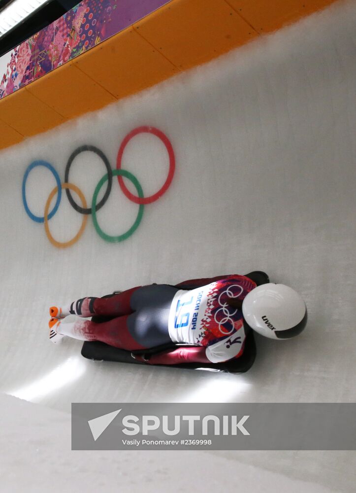 2014 Winter Olympics. Skeleton. Women. Day One