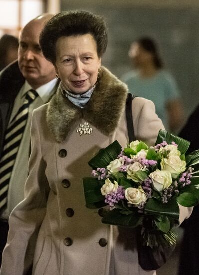Princess Anne visits Hippotherapy course at Moscow race course