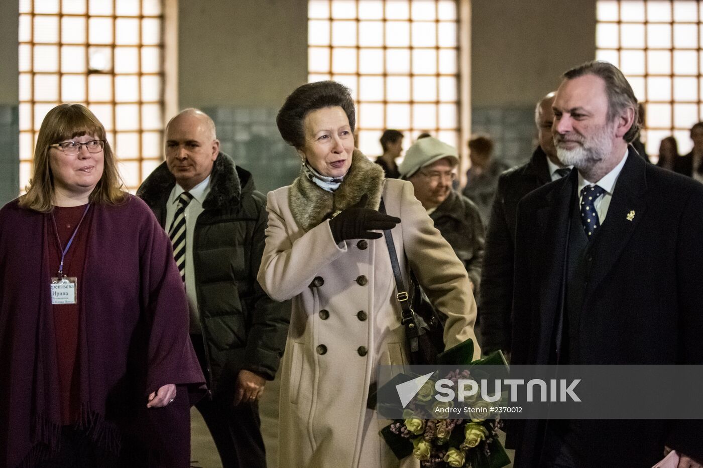 Princess Anne visits Hippotherapy course at Moscow race course