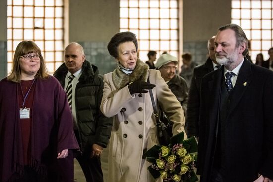 Princess Anne visits Hippotherapy course at Moscow race course