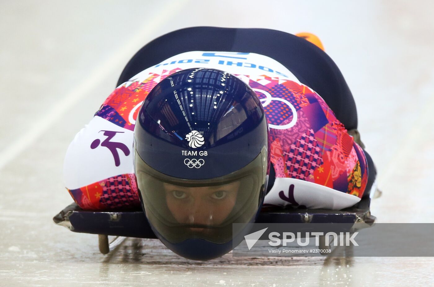 2014 Winter Olympics. Skeleton. Women. Day One