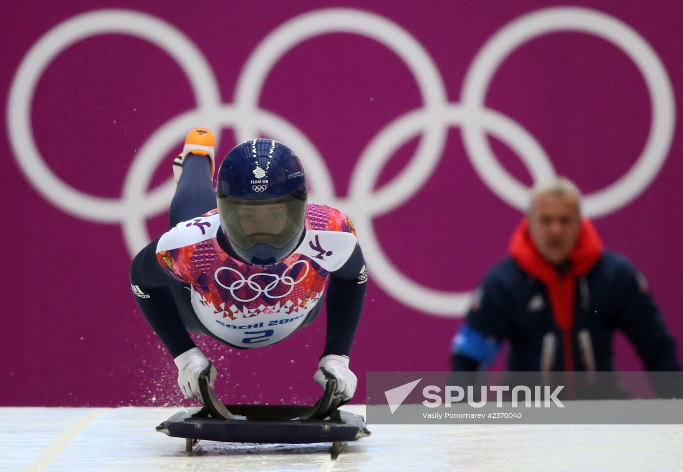 2014 Winter Olympics. Skeleton. Women. Day One