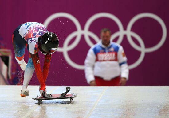 2014 Winter Olympics. Skeleton. Women. Day One