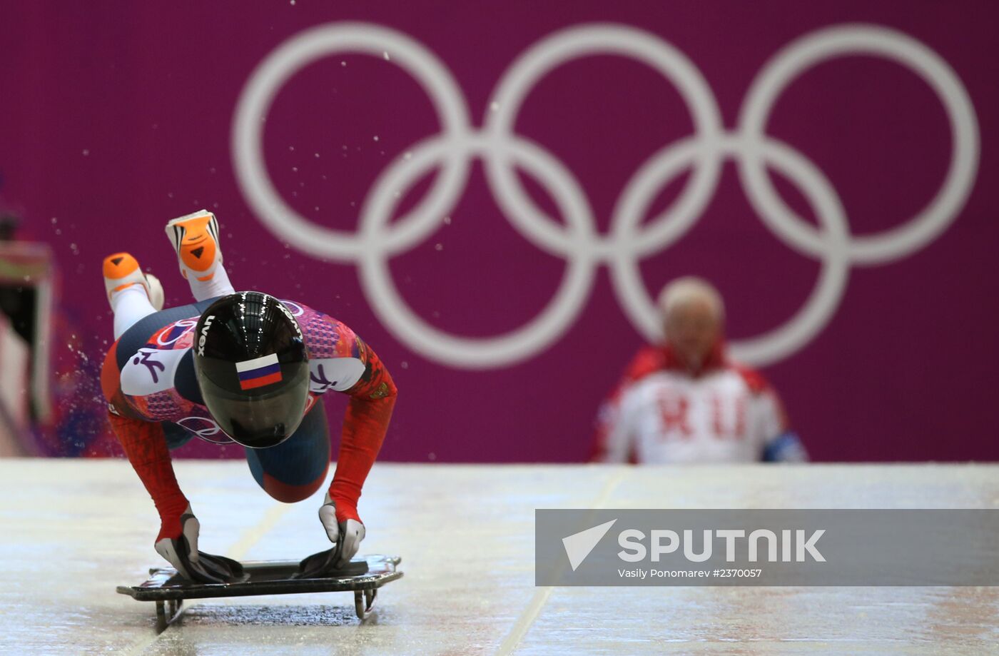 2014 Winter Olympics. Skeleton. Women. Day One