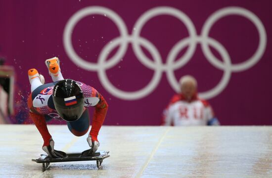 2014 Winter Olympics. Skeleton. Women. Day One