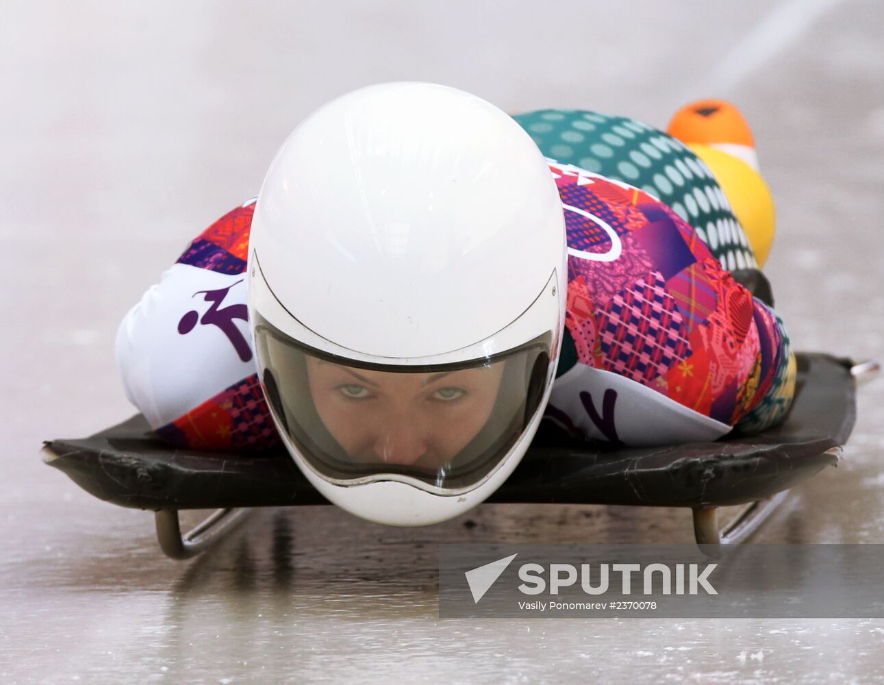 2014 Winter Olympics. Skeleton. Women. Day One