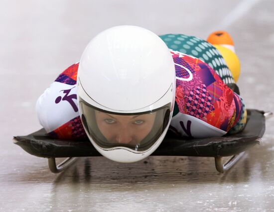 2014 Winter Olympics. Skeleton. Women. Day One